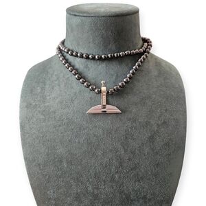 Shungite and Zircon Necklace